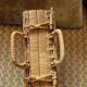 Vintage wicker suitcase