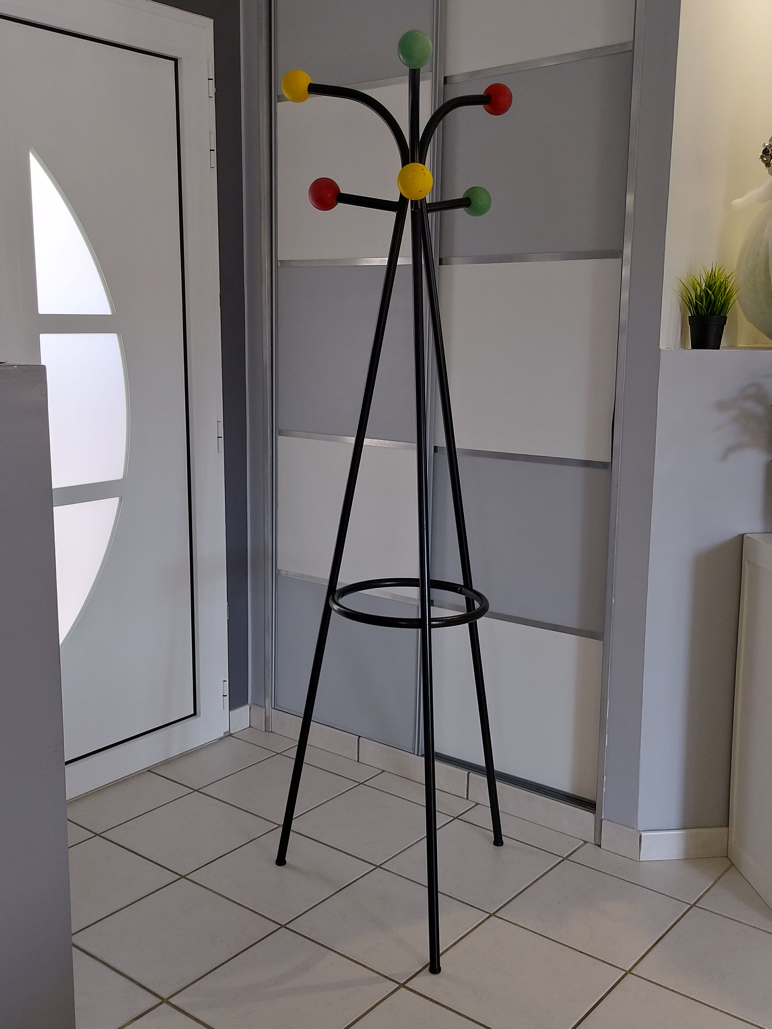 Vintage 1950s Bistrot Coat Door