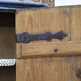 Rustic Farmhouse Folk Art Painted Bridal Cabinet