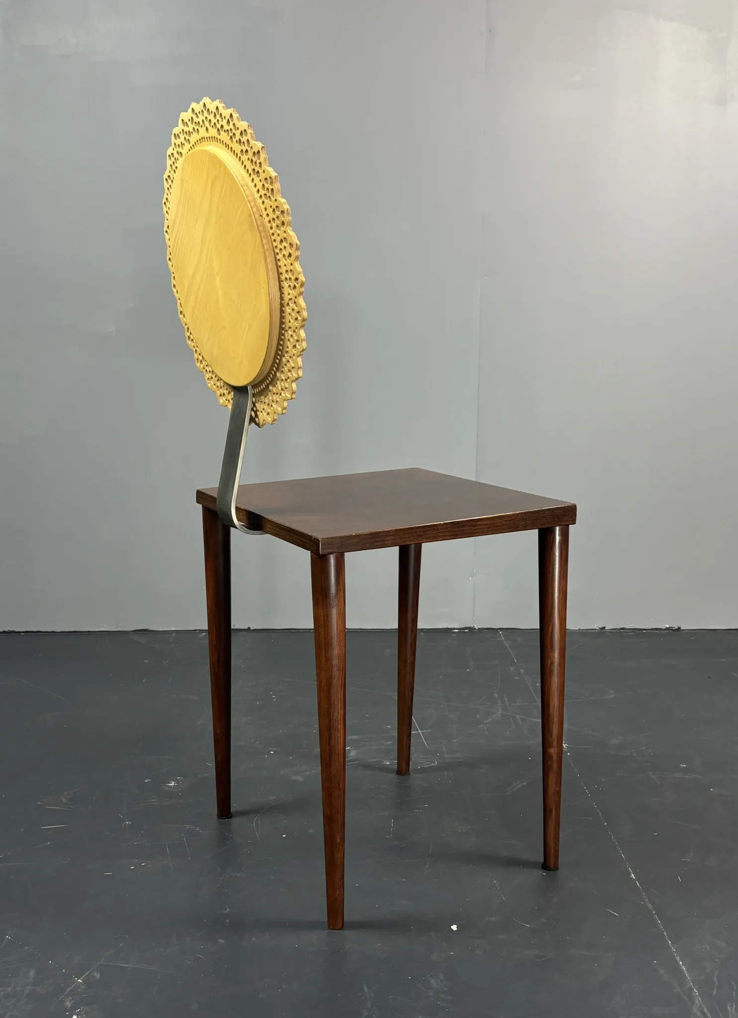 Set of 6 sculptural Italian dining chairs by Marco Mencacci, Milan, 1990s
