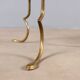 Small vintage shelf in brass and wood, design, Italy, 1950s
