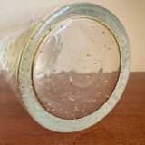 Large bubbled crystal vase from the 70s