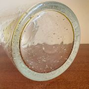 Grand vase cristal bullé années 70