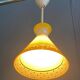 Suspension en verre jaune années 1960