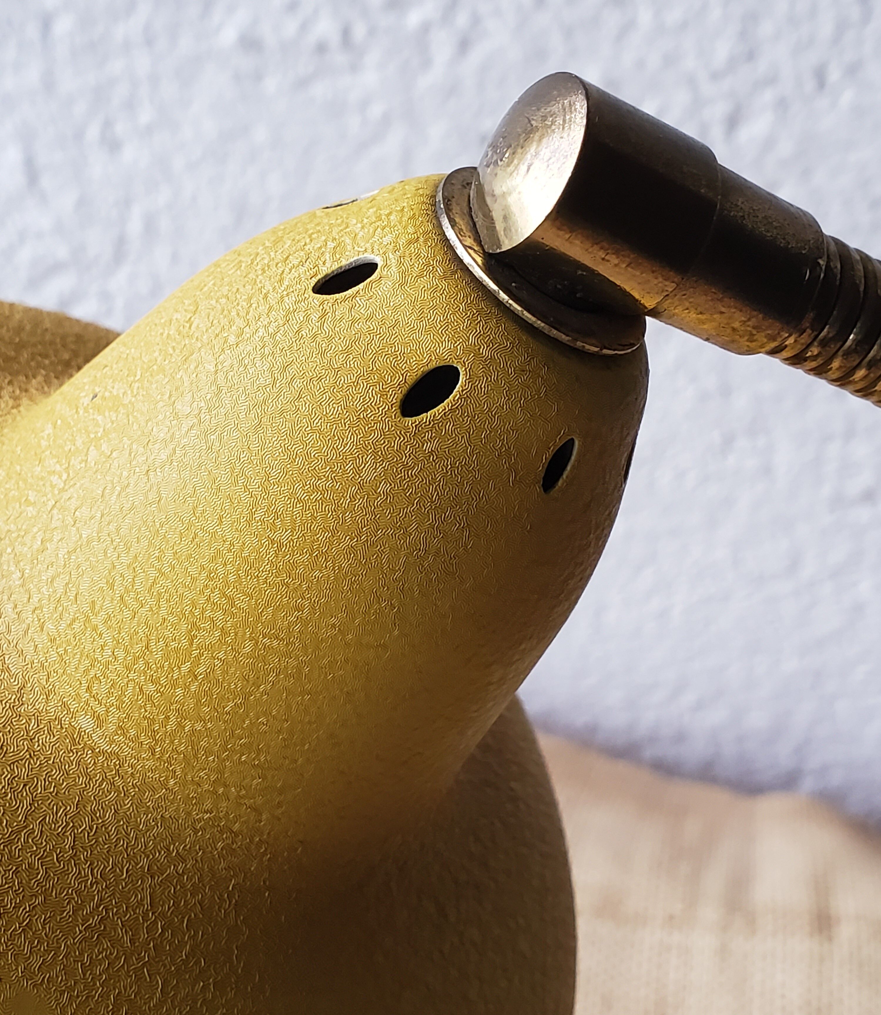 60s yellow desk lamp