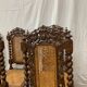 6 antique Henry II caned chairs