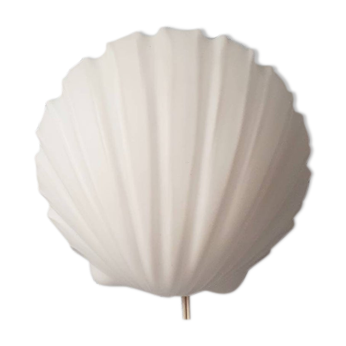 Glassh-tte Limburg 80s milky white glass wall lamp