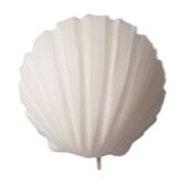 Glassh-tte Limburg 80s milky white glass wall lamp