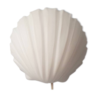 Glassh-tte Limburg 80s milky white glass wall lamp