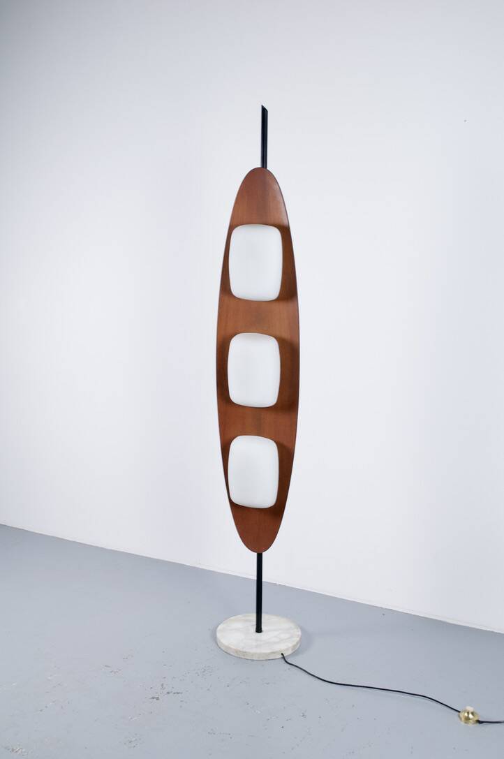 TEAK FLOOR LAMP BY GIOFFREDO REGGIANI 1969 REGGIANI PUBLISHER