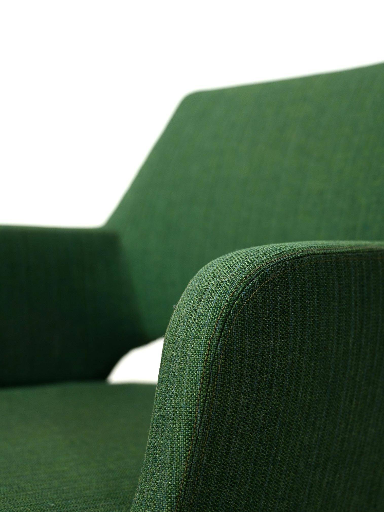 Pair of Green Oslosund armchairs by Kinnarps, 1950s