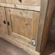 Buffet de ferme relooké noir et bois