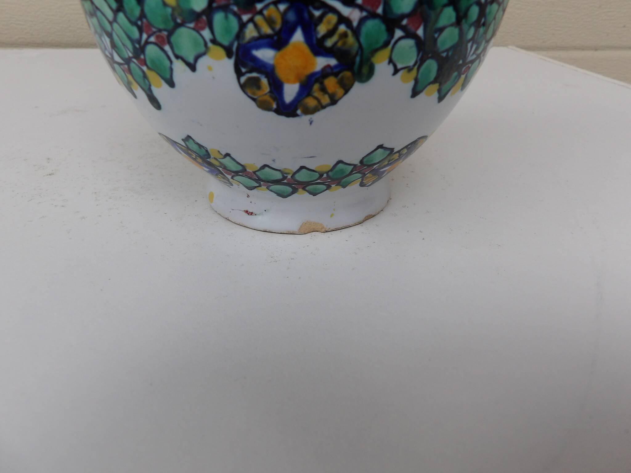 faience vase