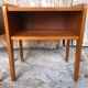 Pair of bedside table scandinavian vintage wood