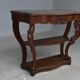 Console style Napoleon III era marble top mahogany end XIX