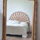 Antique Louis Philippe mirror with a pediment.