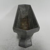 Aluminum art deco vase