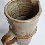 Pitcher in sandstone pyrity signed, years 60-70, 25 cm