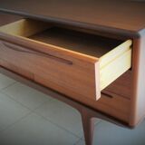 Scandinavian design enfilade in vintage teak