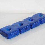 Swedish glass candle holder by Nybro Glasbruk 1970