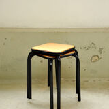 Pair of vintage industrial stools - 70s