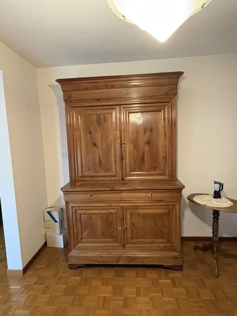 Buffet 2 corps, ancien, bois de fruitier