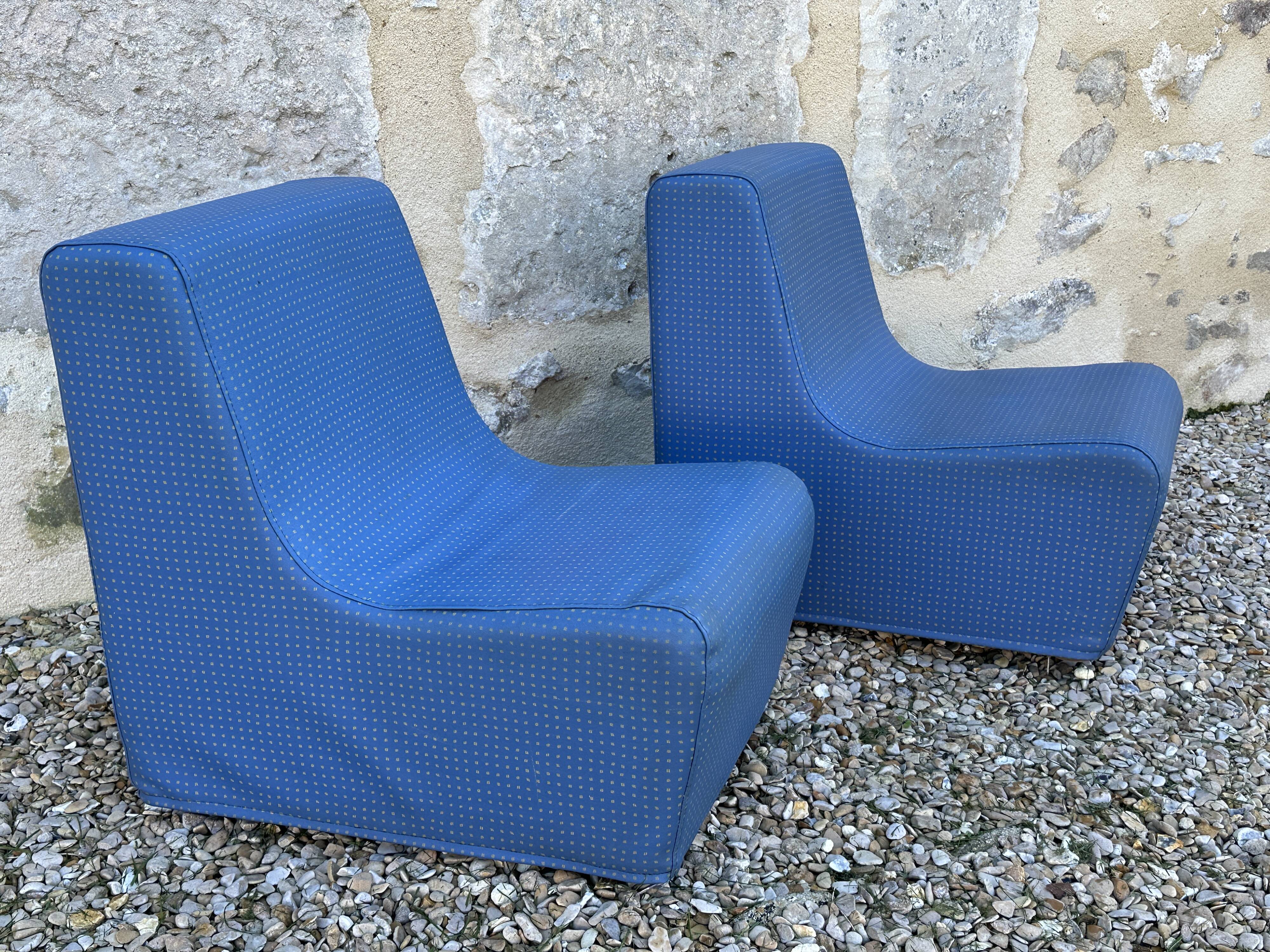 Pair of vintage children's armchairs from the 70s and 80s