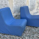 Pair of vintage children's armchairs from the 70s and 80s