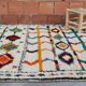 Tapis berbère coloré  269 x 158 cm