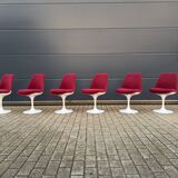 6 original vintage Knoll Tulip chairs by Eero Saarinen