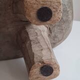 Tabouret Senoufo en bois vintage circa 1960