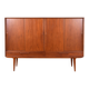 Mid-Century Danish Teak Highboard Model 13 by Gunni Omann for Omann Jun