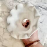White opaline tulip glass lampshade