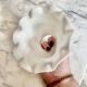 White opaline tulip glass lampshade