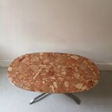 Pink marble coffee table, 1970