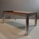 Aluminium coffee table with smoked glass by Georges Ciancimino, 1970.