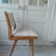Series of 4 vintage chairs from the 50s in beech