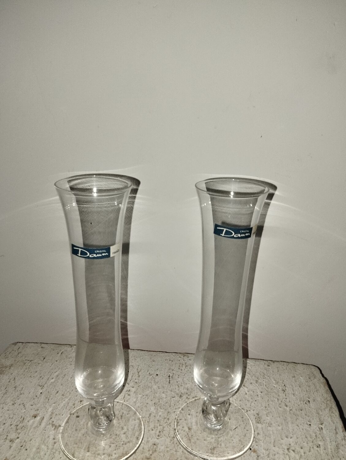 Paire de vases Daum boîte d'origine