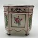 Pair of onion pots Samson 19th century Polychrome earthenware Strasbourg style Antique cache pots