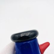 Vase Sculpture Otmar Alt Rosenthal Studio Line Glass Cobalt Signed 16cm