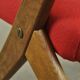 Classic Danish vintage scissor armchair by Arne Hovmand Olsen in OAK, 1960s