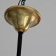 Chandelier brass and tulip glass