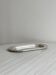 Small oval tray in shiny metal
