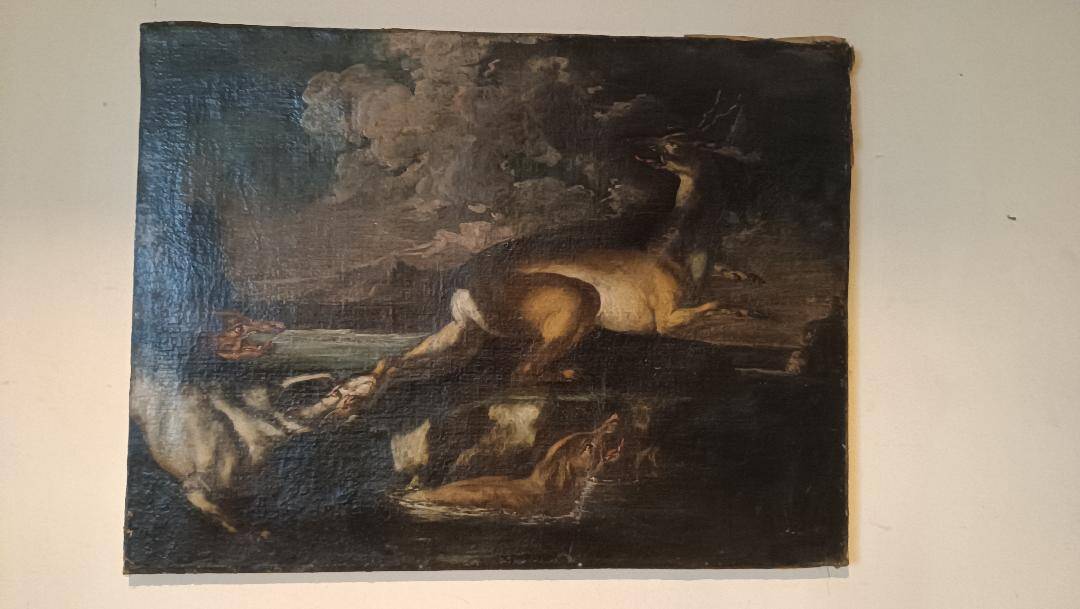 Antique Painting from the 17th Century Flemish School