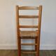 Light wooden chair and mulched seat, 50s-60s