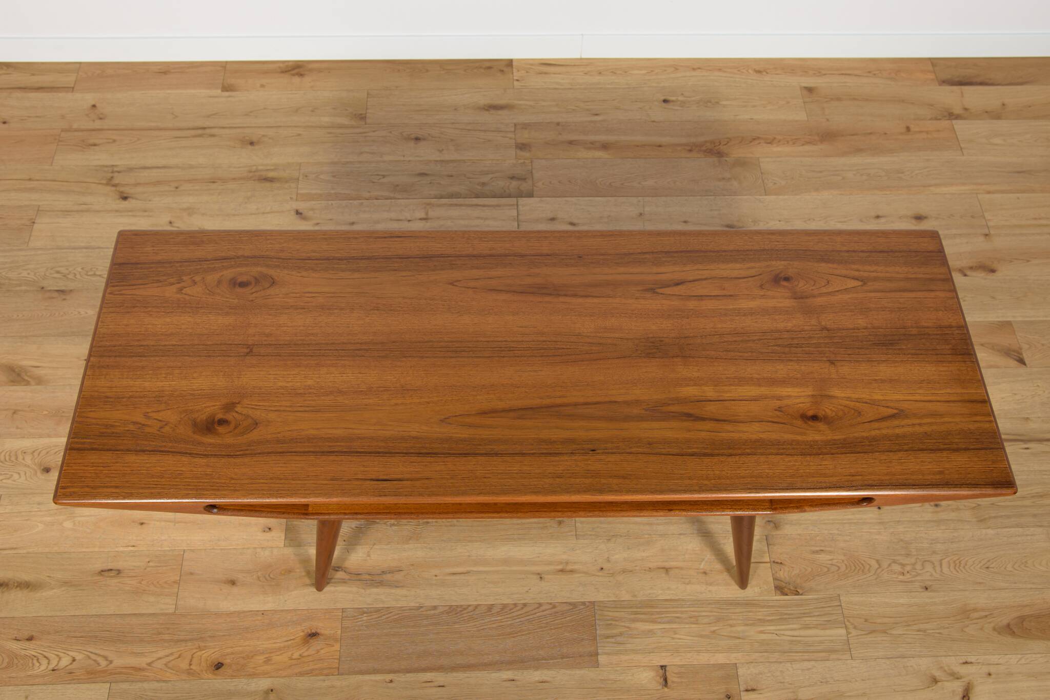 Danish Model 100 Teak Coffee Table from Omann Jun, Denmark, 1950s