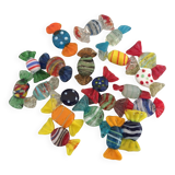 21 Murano glass candy knife holders