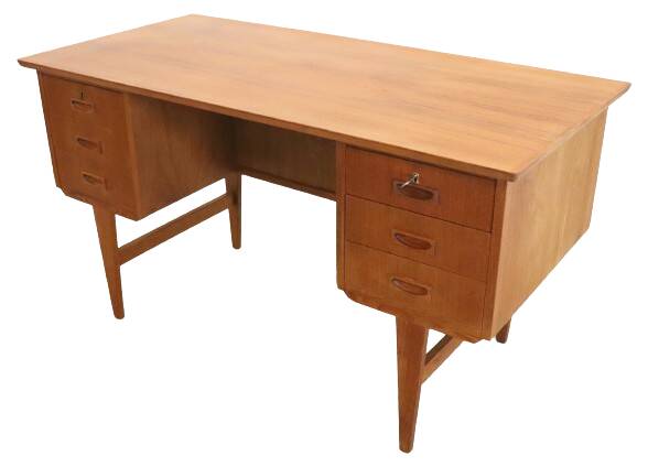 Deens bureau 'Haurvig' - teak mid century