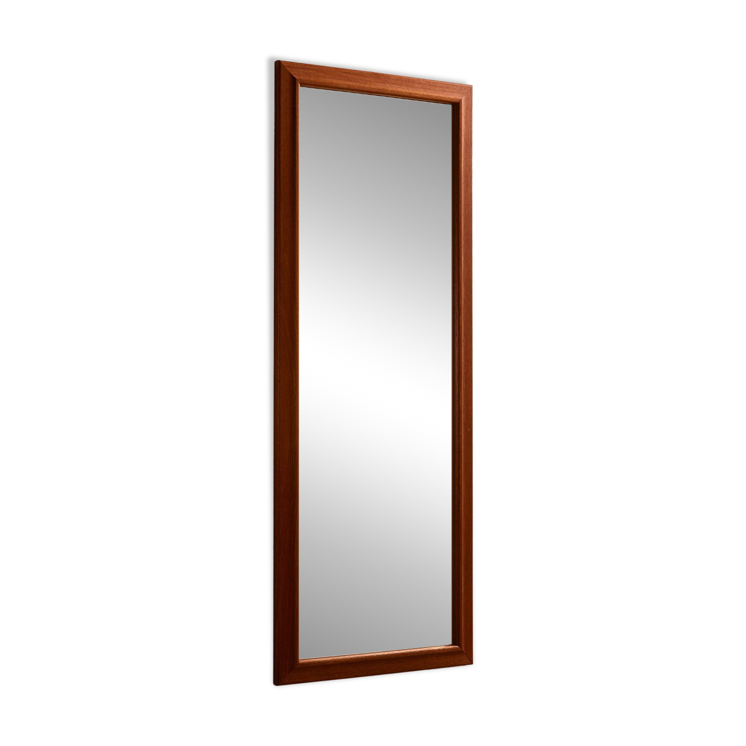Teak framed mirror