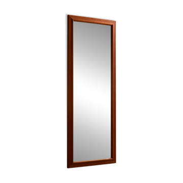 Teak framed mirror